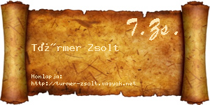 Türmer Zsolt névjegykártya